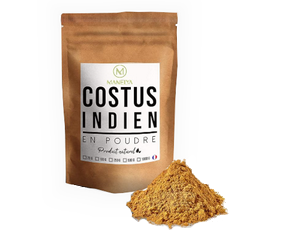 Sachet de costus indien (poudre) de la marque Manelya.