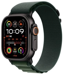AppleWatch Utra 2, une montre connectée kaki élégante (objet connecté pour le cœur) de la marque Apple.