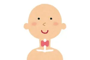 Illustration d'un homme où l'on voit sa thyroïde dans le cou.