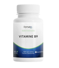 Flacon de vitamine B9 de la marque Dynveo.