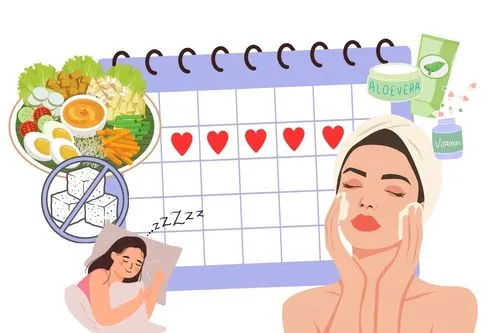 Illustration de l'hygiène de vie pour réduire l'acné dans le dos.