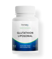 Flacon de glutathion liposomal de la marque Dynveo.