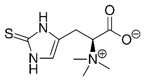 Formule chimique de l'ergothionéine
