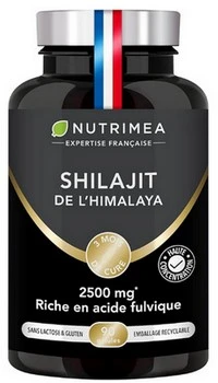 Complément alimentaire à base de shilajit de la marque Nutrimea